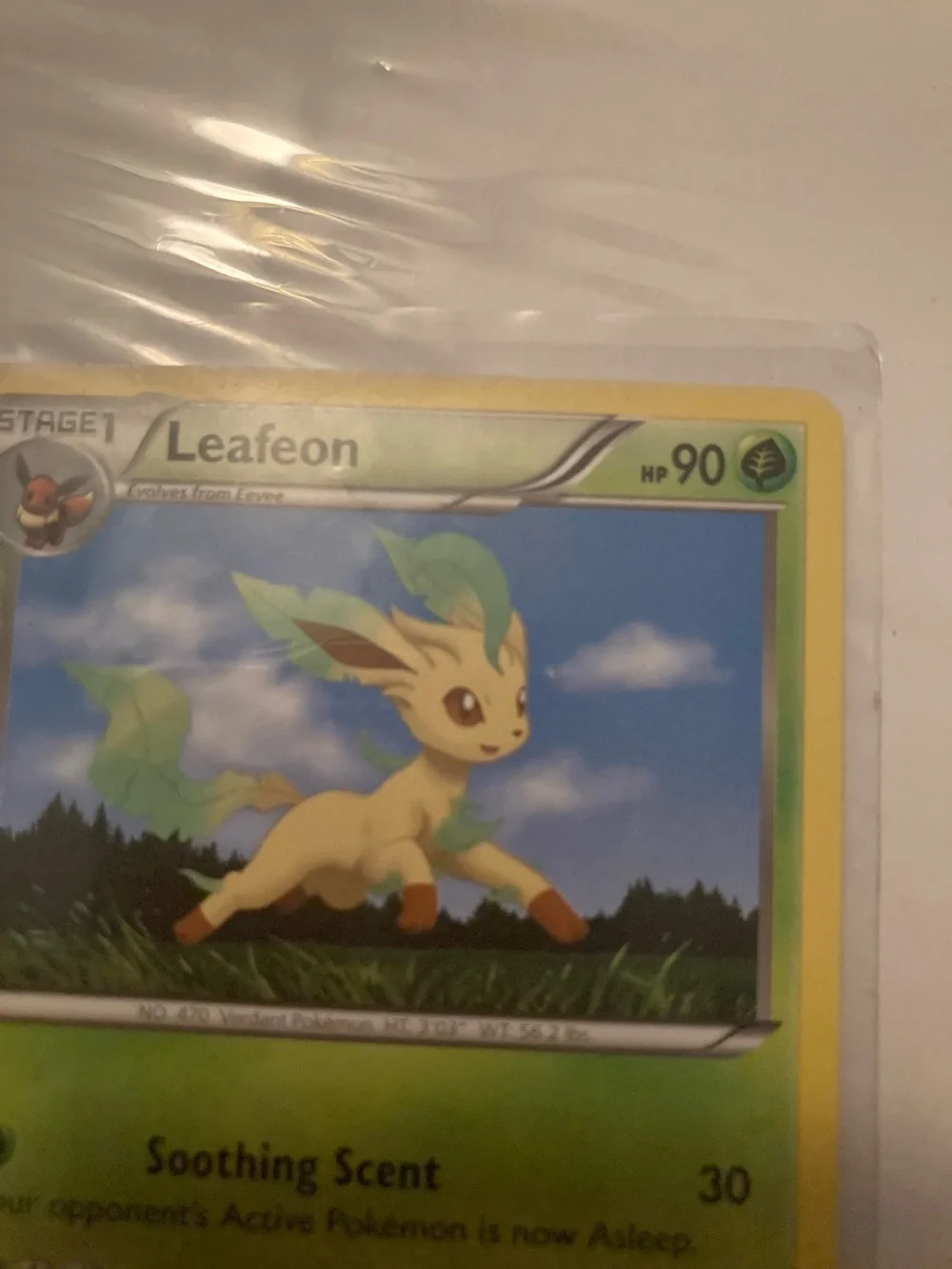 2014!!! Leafeon Trading Card - Green, Yellow, Blue